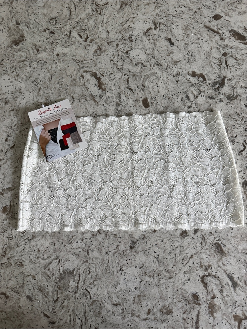 Ivory Floral Stretch Lace Bandeau
